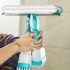 Glass Cleaner Brush Water Spray Window Brush Water Scraper