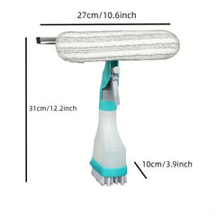 Glass Cleaner Brush Water Spray Window Brush Water Scraper