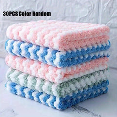 Microfiber Cleaning Cloth Dish Towel Washable Durable Rag Kitchen