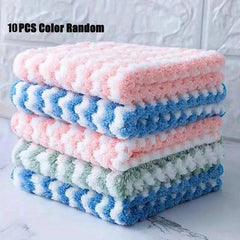 Microfiber Cleaning Cloth Dish Towel Washable Durable Rag Kitchen