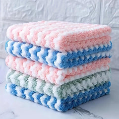 Microfiber Cleaning Cloth Dish Towel Washable Durable Rag Kitchen
