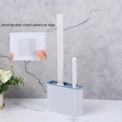 2 Toilet Brushes & 1 Holder Wall Mounted Toilet Brush And Holder Set