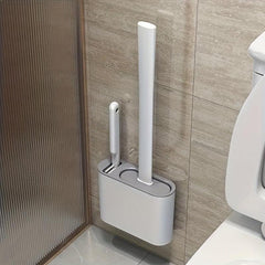 2 Toilet Brushes & 1 Holder Wall Mounted Toilet Brush And Holder Set