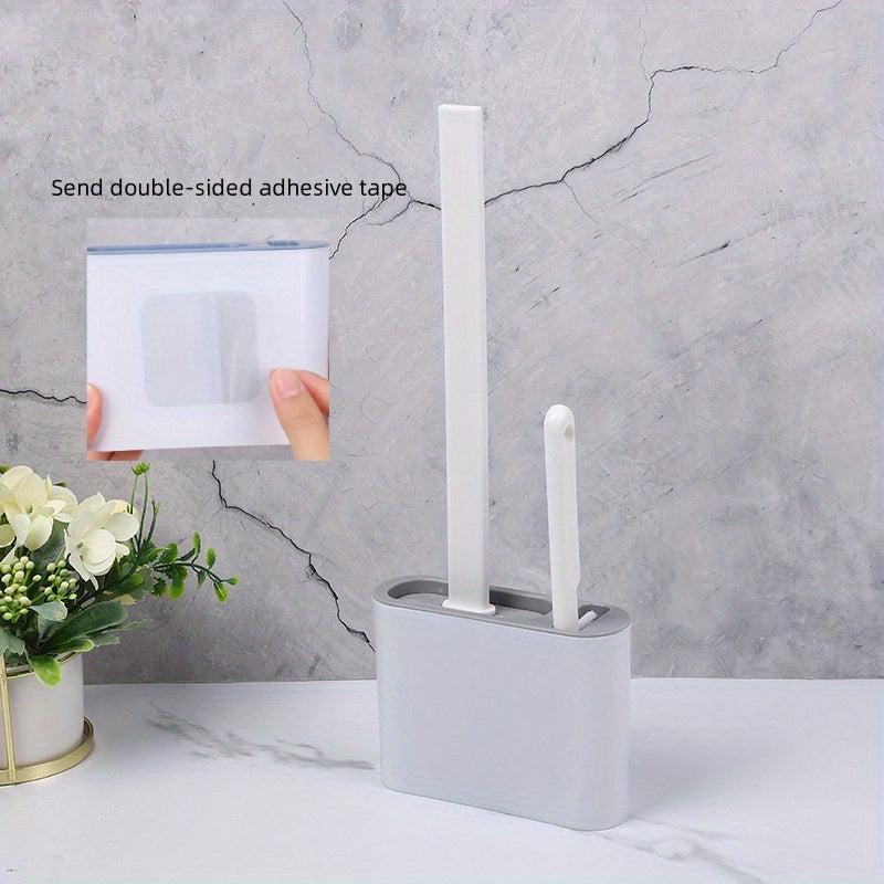 2 Toilet Brushes & 1 Holder Wall Mounted Toilet Brush And Holder Set