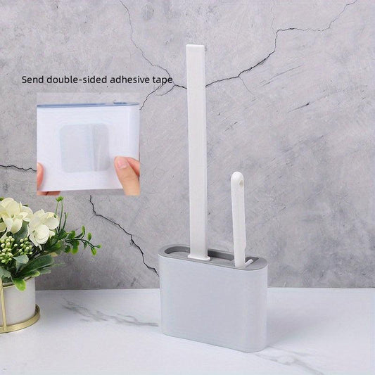 2 Toilet Brushes & 1 Holder Wall Mounted Toilet Brush And Holder Set