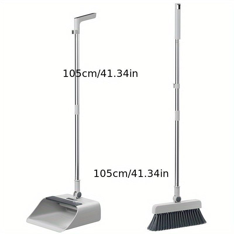 3pcs Household Broom Floor Brush Dustpan Set Thickened Sweeping Broom