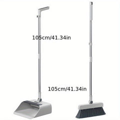 3pcs Household Broom Floor Brush Dustpan Set Thickened Sweeping Broom