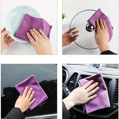 10pcs Microfiber Glass Cleaning Cloth & Nano Cloth Set
