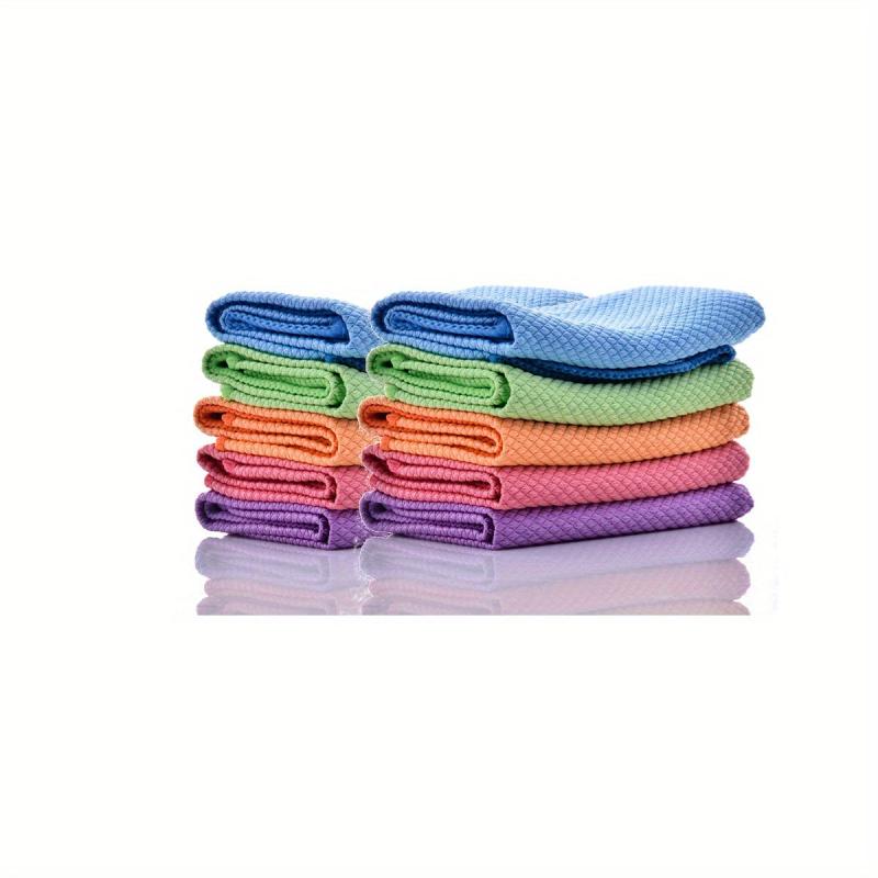 10pcs Microfiber Glass Cleaning Cloth & Nano Cloth Set