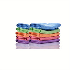 10pcs Microfiber Glass Cleaning Cloth & Nano Cloth Set