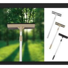 Telescopic Window Squeegee Glass Wiper Water Removal Scraper
