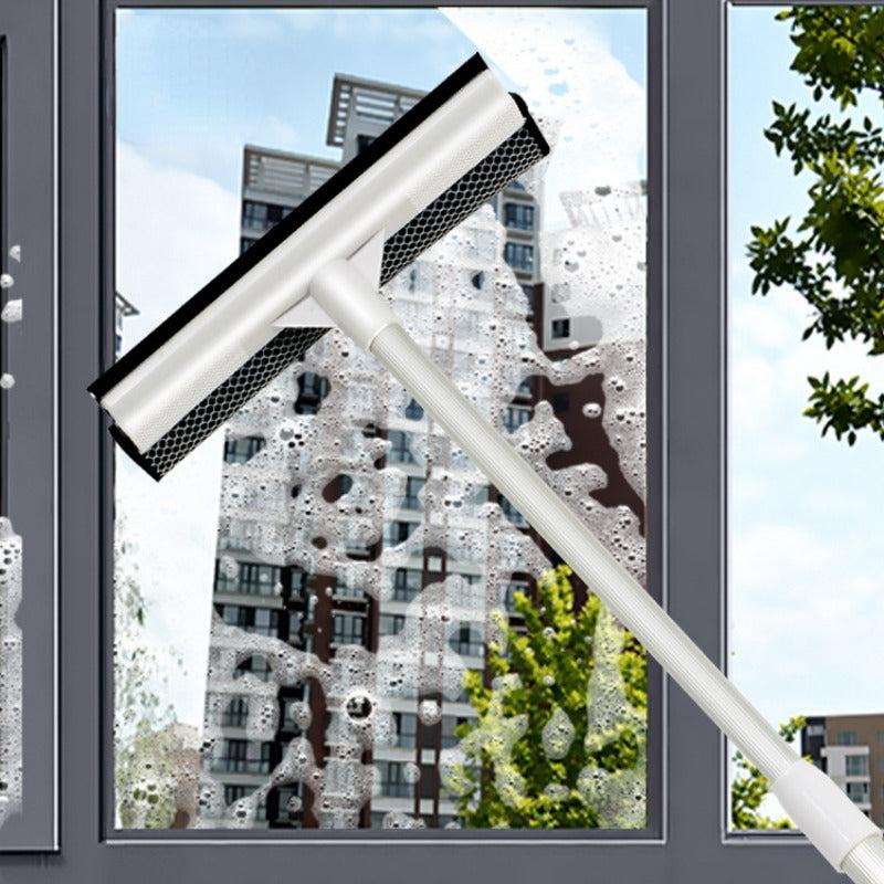 Telescopic Window Squeegee Glass Wiper Water Removal Scraper