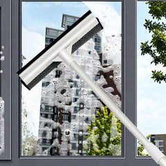 Telescopic Window Squeegee Glass Wiper Water Removal Scraper