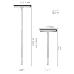 Telescopic Window Squeegee Glass Wiper Water Removal Scraper