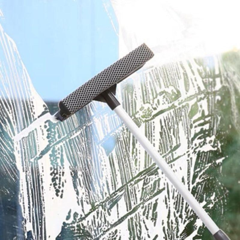 Telescopic Window Squeegee Glass Wiper Water Removal Scraper