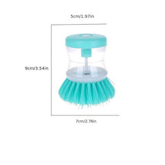 3pcs Cleaning Brush with Soap Dispenser, Multi-functional Dish Washing