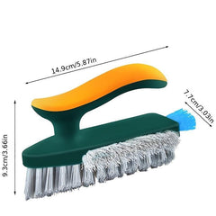 3-Sided Floor Brush for Bathroom/Toilet Cleaning