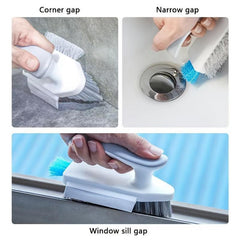 3-Sided Floor Brush for Bathroom/Toilet Cleaning