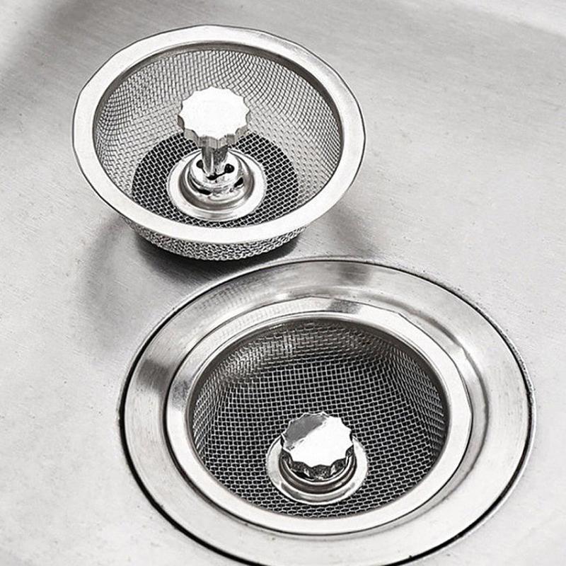 Kitchen Sink Filter Stainless Steel Slag Screen 3pcs
