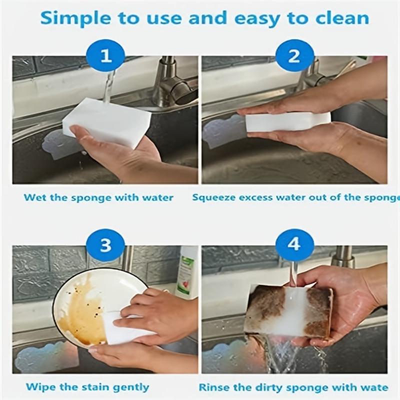 Magic Sponge Eraser Foam Cleaning Pad for Household Cleaning Kitchen Bathroom