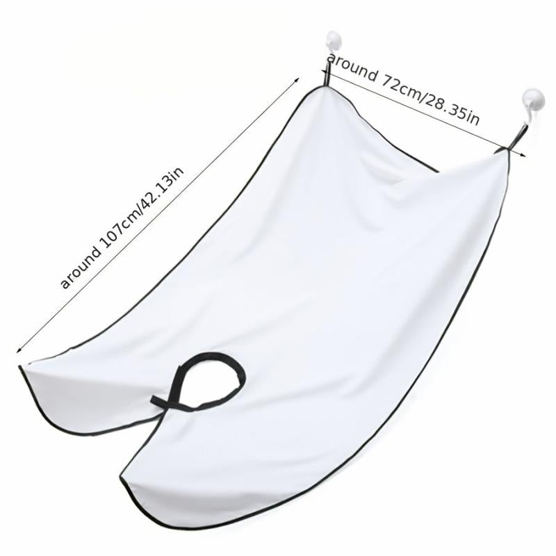 Men's Beard Shaving Apron with Zipped Storage Bag