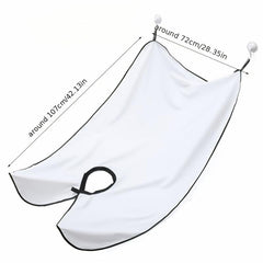 Men's Beard Shaving Apron with Zipped Storage Bag