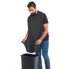 Men's Beard Shaving Apron with Zipped Storage Bag