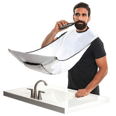 Men's Beard Shaving Apron with Zipped Storage Bag
