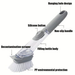 Hydraulic Pot Washing Brush - Easy to Use, Non Stick
