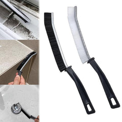 2pcs Long Handle Groove Cleaning Brush Hard Bristle Multifunctional Crevice Wind