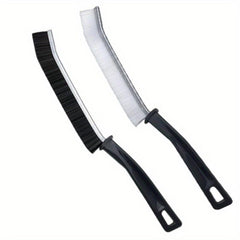 2pcs Long Handle Groove Cleaning Brush Hard Bristle Multifunctional Crevice Wind