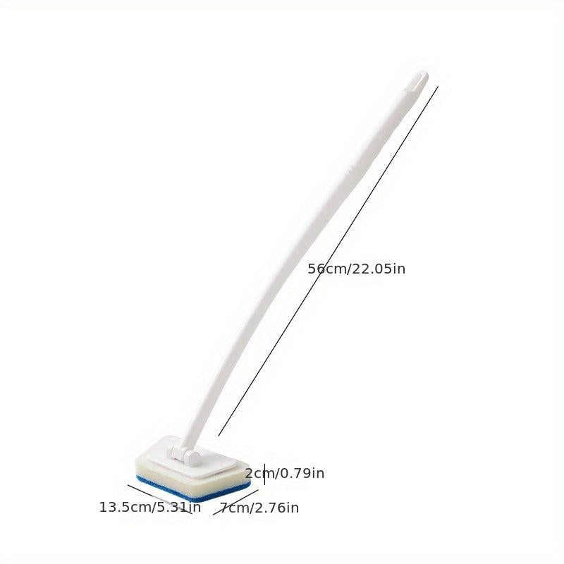 Long Handle Bathtub Scrubber Brush Shower Tub Tile Cleaning Sponge