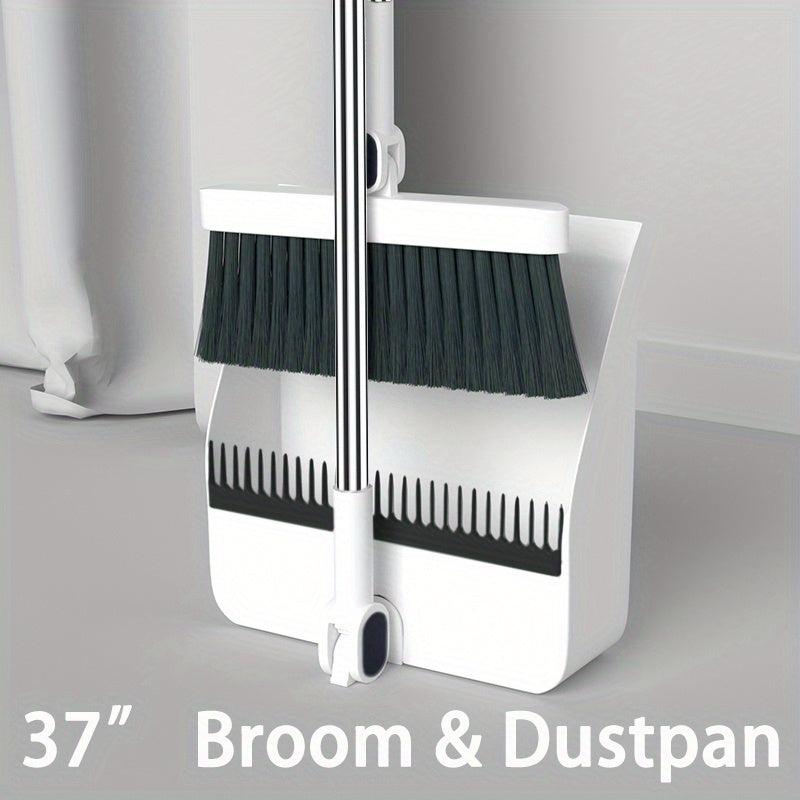 Upright Broom And Dustpan Combo Set For Home and Office Cleaning