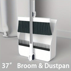 Upright Broom And Dustpan Combo Set For Home and Office Cleaning