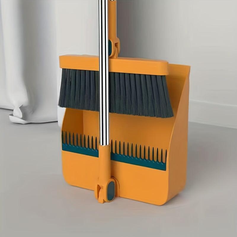 Household Broom And Dustpan Set Durable Plastic