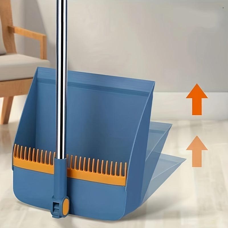 Household Broom And Dustpan Set Durable Plastic