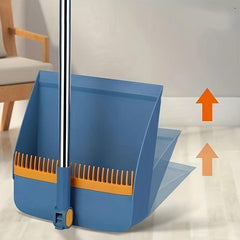 Household Broom And Dustpan Set Durable Plastic