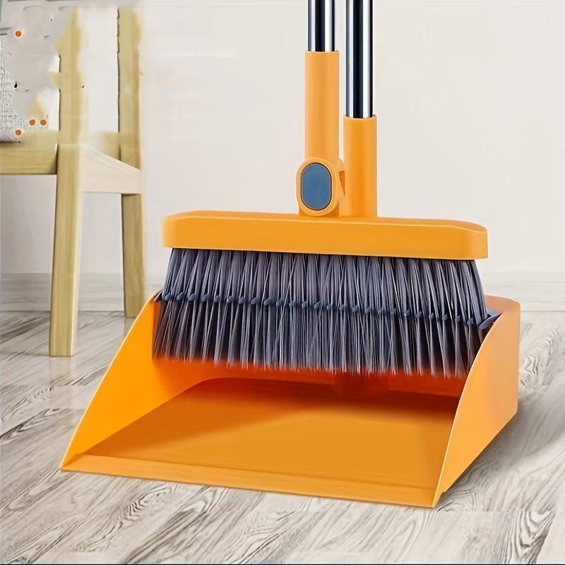 Household Broom And Dustpan Set Durable Plastic