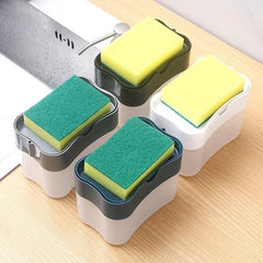 Kitchen Sponge Holder Soap Dispenser for Sink Dish Washing