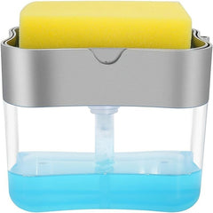 Kitchen Sponge Holder Soap Dispenser for Sink Dish Washing