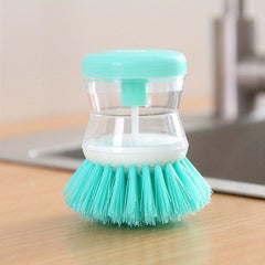 Ceramic Soap Dispenser Dish Brush for Dishes, Pots, Pans & Kitchen Sinks