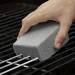 Grill Griddle Cleaning Brick Block Descaling Stone BBQ Handle Protect Hands
