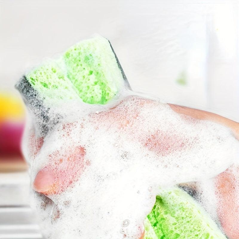 Green Heavy Duty Scrub Sponges & Scouring Pad for Kitchen & Bathroom