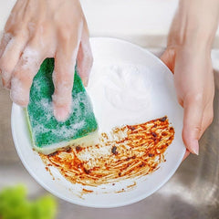 Green Heavy Duty Scrub Sponges & Scouring Pad for Kitchen & Bathroom