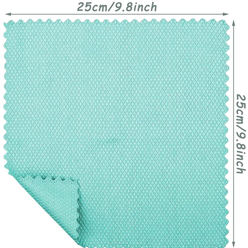 10pcs Fish Scale Glass Wiping Cloth - Absorbent Towel, Kitchen Degreasing Cloth