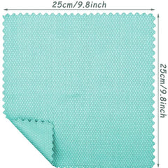 10pcs Fish Scale Glass Wiping Cloth - Absorbent Towel, Kitchen Degreasing Cloth
