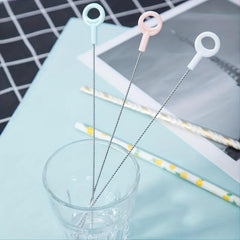 3pcs Straw Cleaner Brush Set for Tumbler Sippy Cup Bottle Tube Cleaning