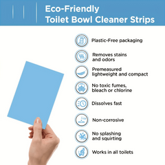 60 Toilet Bowl Cleaner Strips - Water Soluble Tablet Cleansers