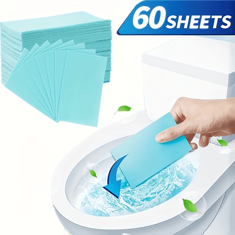 60 Toilet Bowl Cleaner Strips - Water Soluble Tablet Cleansers
