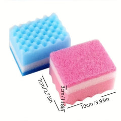 10pcs Wave Dishwashing Sponge Non Oily Cleaning Wipe